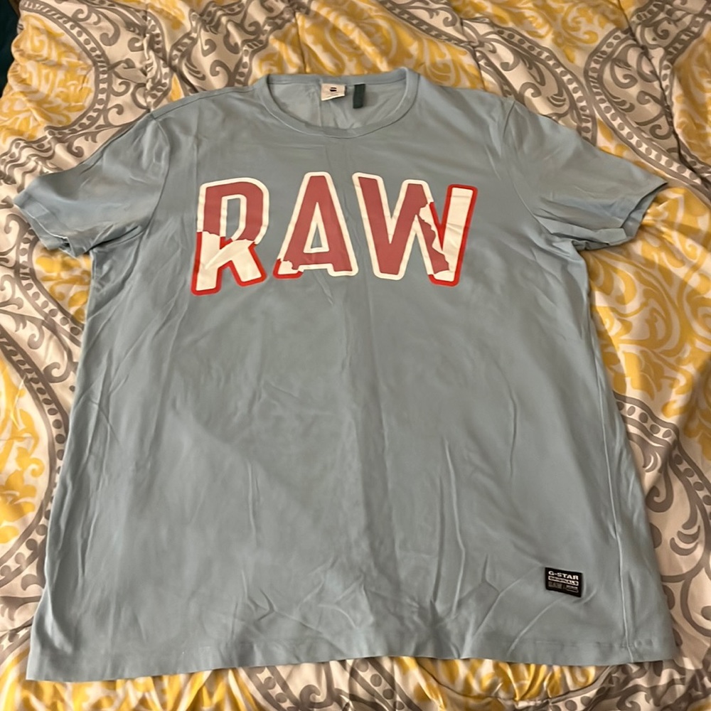 Sky blue g star tee shirt size xl